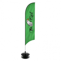 Feather Flag Curve Shape Height 2.3 Meters