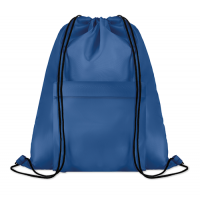 Large Pocket Shoop Drawstring Bag With Zippered Front Pocket