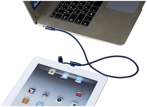 Personalised Ecliptic 3 in 1 Charging Cable And Soft Protective Pouch