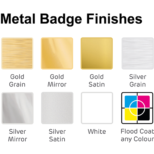 Promotional Digitally Printed Metal Name Badges
