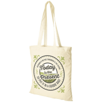 Madras 140 g/m² Cotton Tote Bag Natural