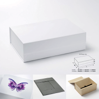 A4 Deep Plain Or Printed Gift Boxes No Ribbon For Retail Or Gift Packaging