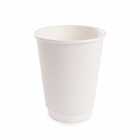 8oz Double Wall White Cups (Plain Stock)