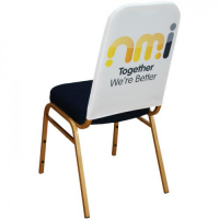 Printed Branded Polyester Chair Covers To Fit Full Chair Headrest Back