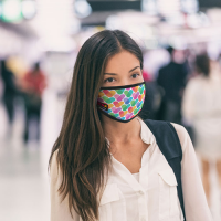Personalised Polyester Sublimation Face Masks With 3 Layers