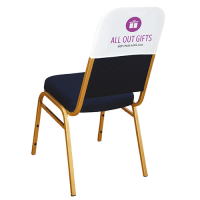 Printed Branded Polyester Chair Covers To Fit Top Part Of Chair Headrest Back
