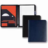 Malvern Genuine Leather A4 Zipped Folder