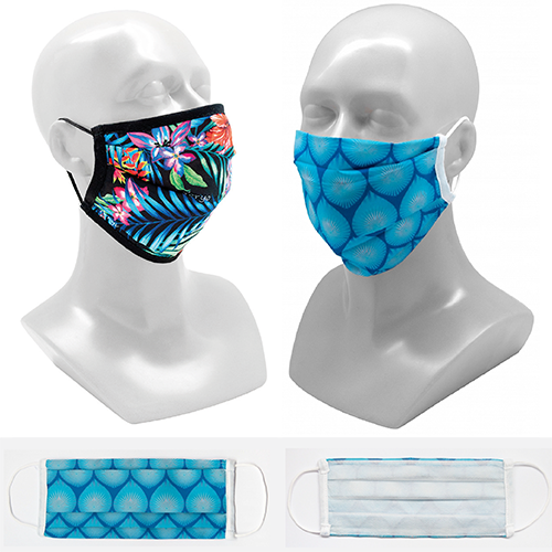Dye Sublimation 2 Ply Customised Face Masks 