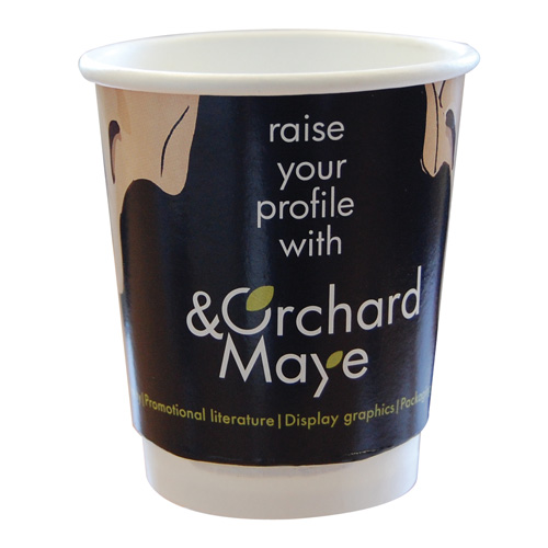 8oz Double Walled Branded Paper Cups
