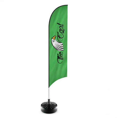 Feather Flag Curve Shape Heights 2.3 Meters